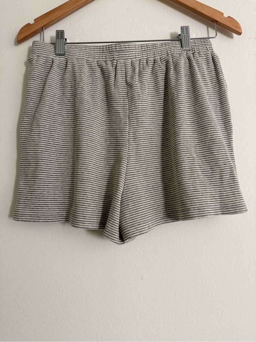 Isabelle’s Cabinet Gray Striped Shorts - Picture 2 of 4